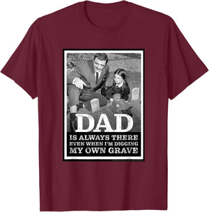 The Addams Family TV Series – Father's Day Gomez & Wednesday T-Shirt - T-Shirt | Maroon