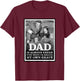 The Addams Family TV Series – Father's Day Gomez & Wednesday T-Shirt - T-Shirt | Maroon