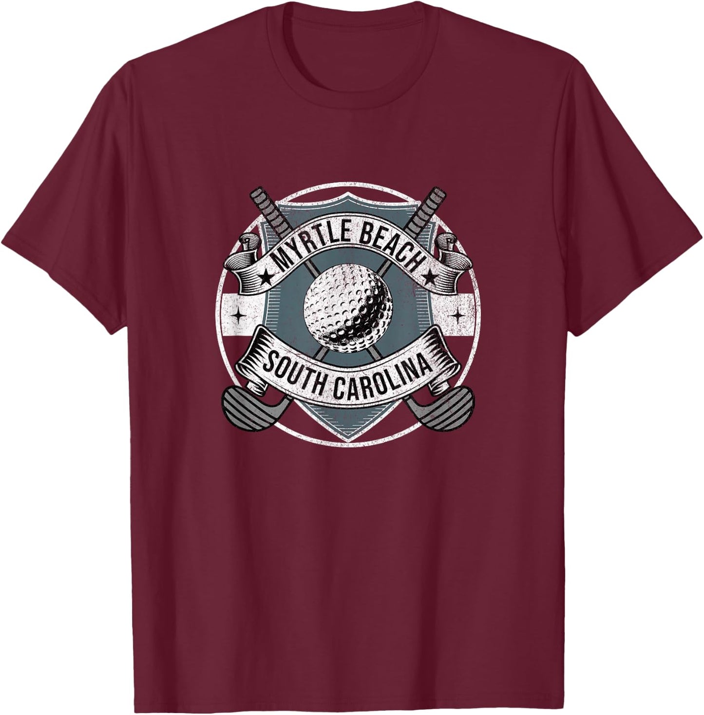 Myrtle Beach Golf T-Shirt - T-Shirt | Maroon