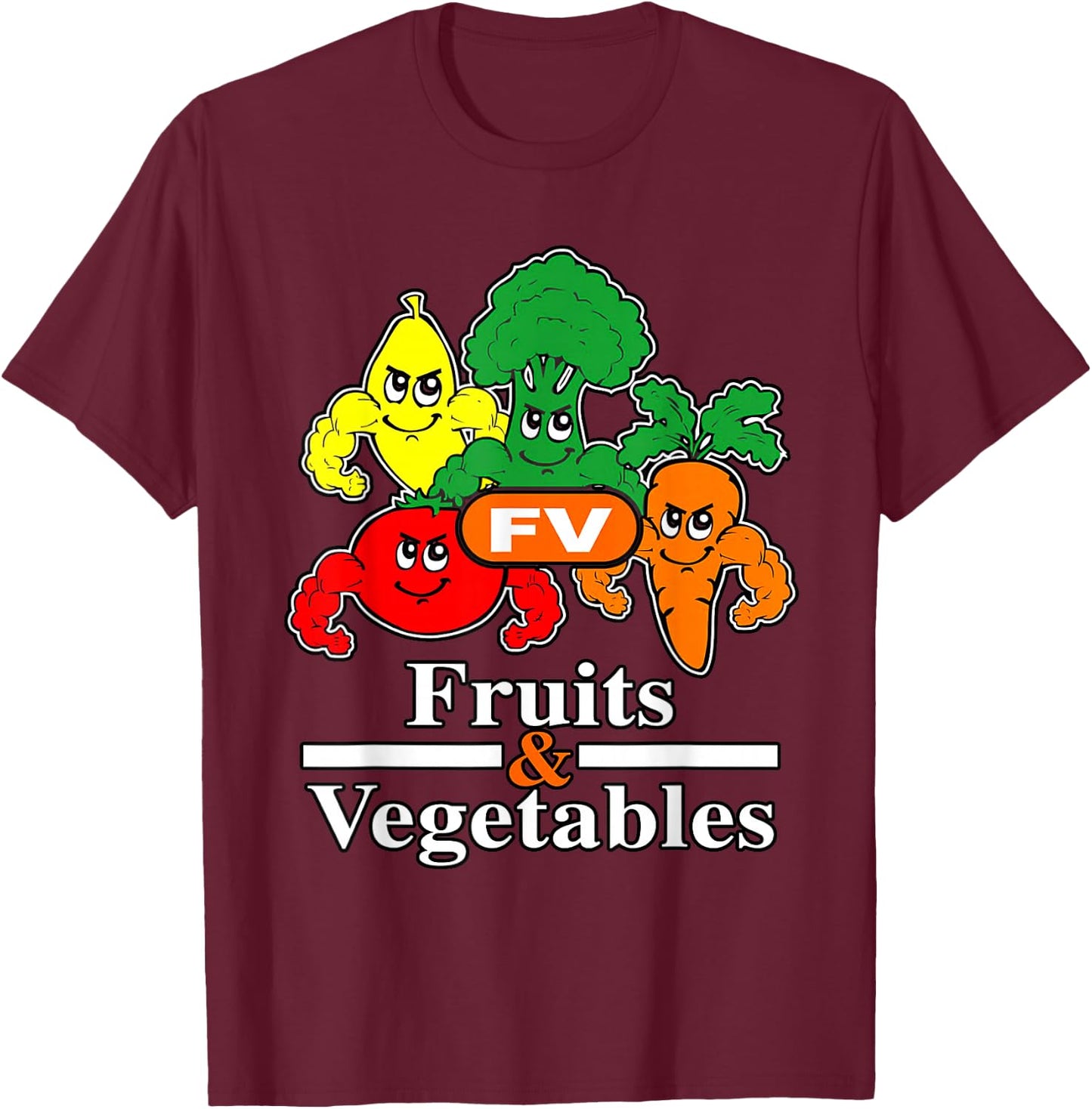 Fruits & Vegetables - Laranja T-Shirt - T-Shirt | Maroon
