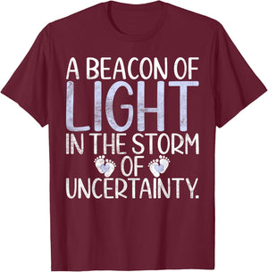 A Beacon of Light in the Storm of uncertainly Nicu Nurse T-Shirt - T-Shirt | Maroon
