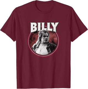 Stranger Things Billy Hargrove Rock Star Retro 80's Icon T-Shirt - T-Shirt | Maroon