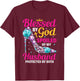Christian Wife Jesus Blessed By God Spoiled By My Husband T-Shirt - T-Shirt | Maroon