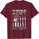 Proud Army Girlfriend US Army Graduation Girlfriend Gifts T-Shirt - T-Shirt | Maroon