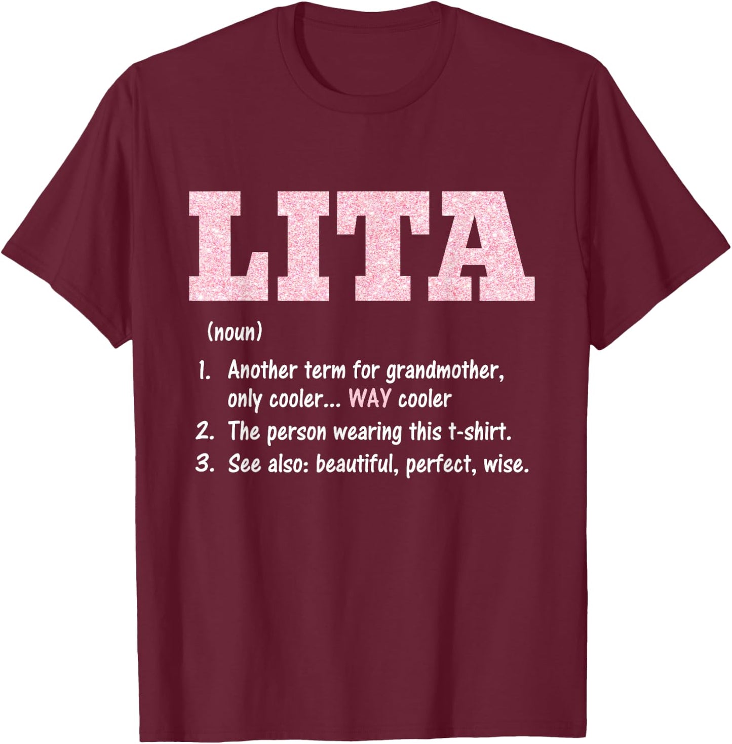 Lita Definition T-Shirt - T-Shirt | Maroon