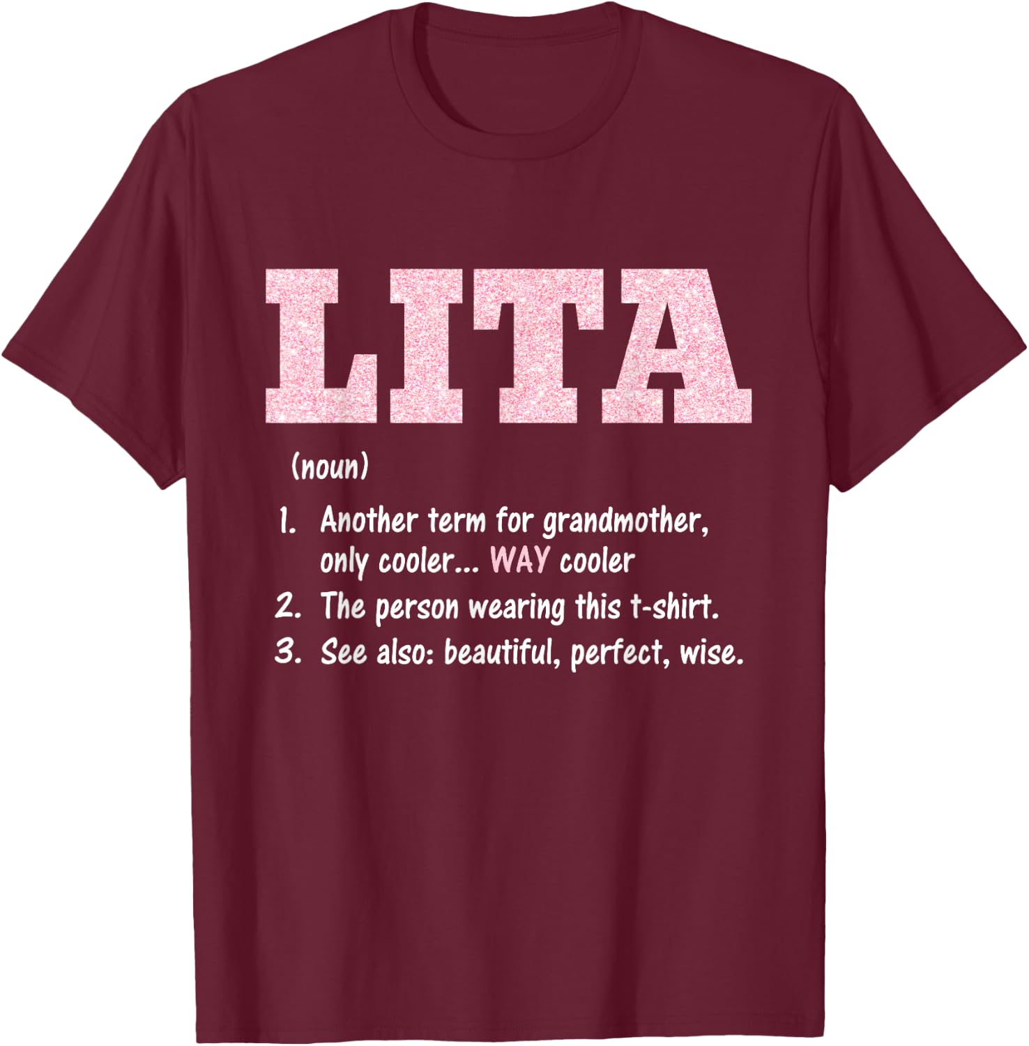 Lita Definition T-Shirt - T-Shirt | Maroon