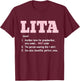 Lita Definition T-Shirt - T-Shirt | Maroon