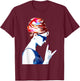 Hepburn Vintage Hollywood Rock N Roll T-Shirt - T-Shirt | Maroon