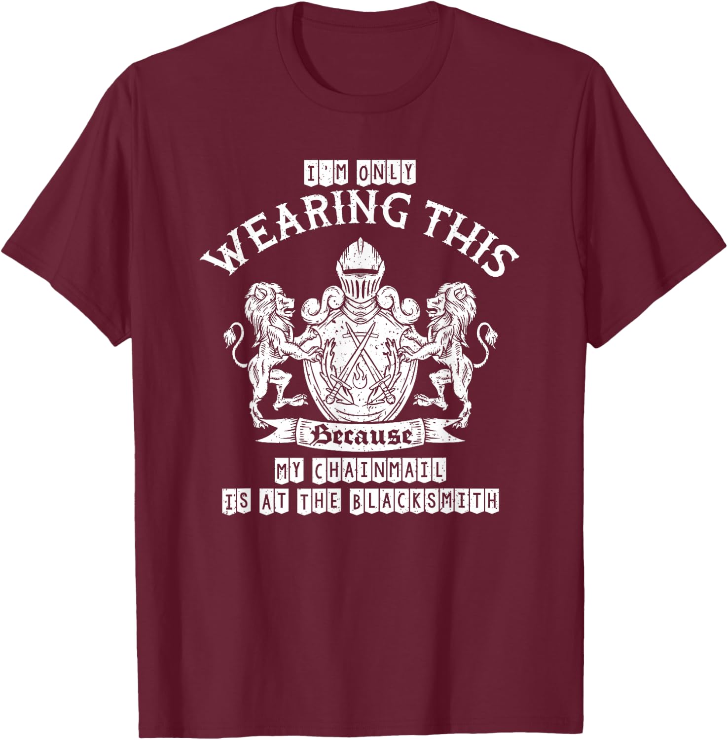 Ren Fair Renaissance Knight Cosplay Lover Renaissance Fair T-Shirt - T-Shirt | Maroon