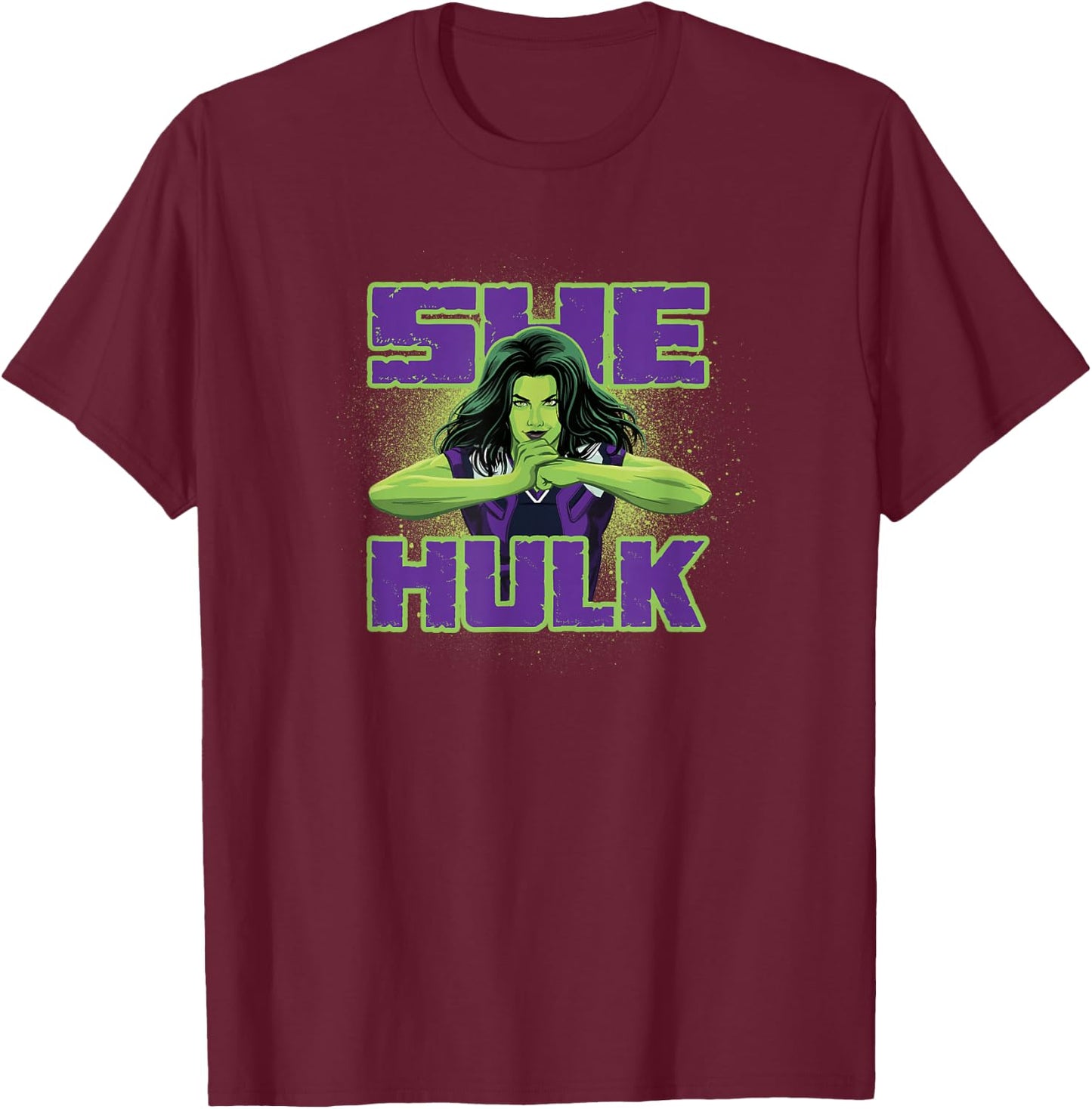 Marvel She-Hulk: Attorney at Law Power Pose T-Shirt - T-Shirt | Maroon