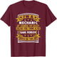 Funny Mechanic T-Shirt - T-Shirt | Maroon