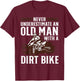 Funny Dirt Bike Art For Dirtbike Lover Men Grandpa Motorbike T-Shirt - T-Shirt | Maroon