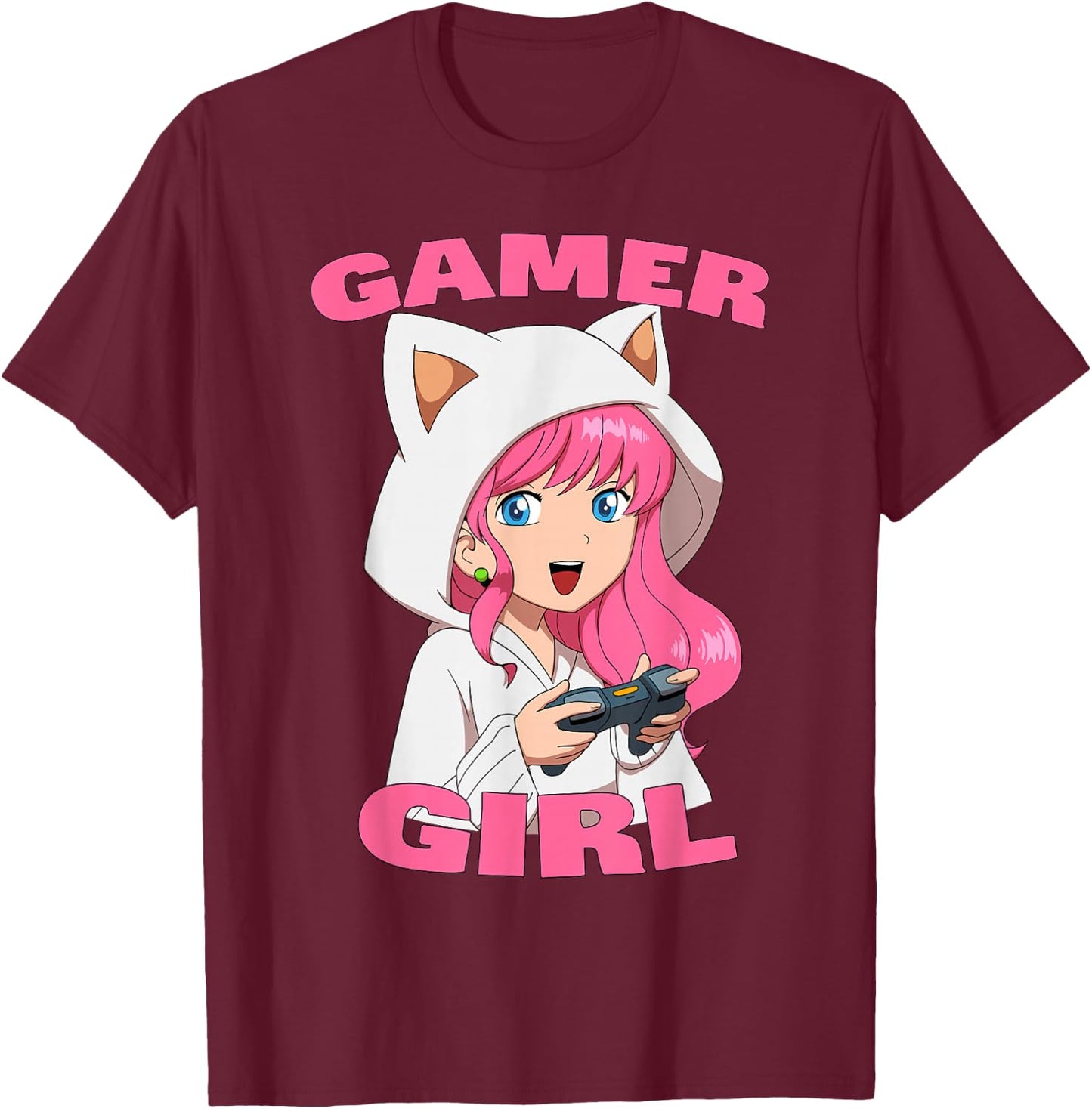Gamer Girl Video Games Graphic Daughter Granddaughter T-Shirt - T-Shirt | Maroon