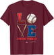 Love Justin Turner Justin Turner Los Angeles MLBPA T-Shirt - T-Shirt | Maroon