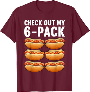 Funny Hot Dog Design Women Sausage Food Hotdog Lover T-Shirt - T-Shirt | Maroon