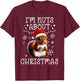 I'm Nuts About Christmas - Funny Xmas Squirrel T-Shirt - T-Shirt | Maroon