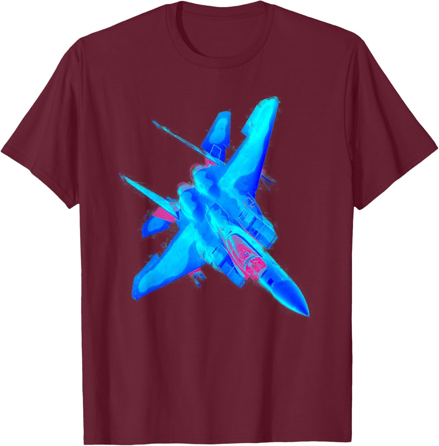Military's Jet Fighters Aircraft Plane F22 Raptor T-Shirt - T-Shirt | Maroon
