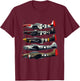 WW2 Warplanes B-17 P51 Mustang F4U Corsair P40 Warhawk T-Shirt - T-Shirt | Maroon