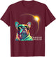 French Bulldog America 2024 Solar Eclipse Accessories Men Women Kids T-Shirt - T-Shirt | Maroon