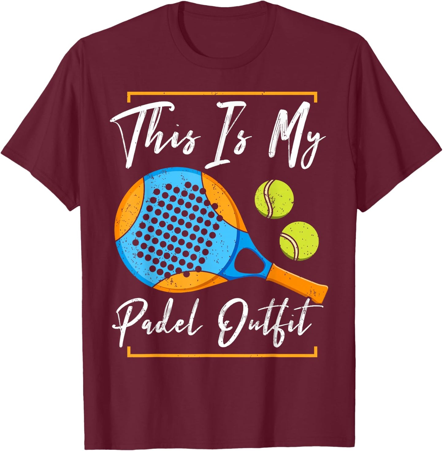 This Is My Padel Outfit | Padel Tennis Funny Padel T-Shirt - T-Shirt | Maroon
