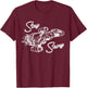 Shiny Since 2002 Vintage Firefly Serenity Black & White T-Shirt - T-Shirt | Maroon
