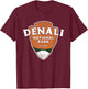 Denali National Park Classic Style Arrowhead Sign T-Shirt - T-Shirt | Maroon