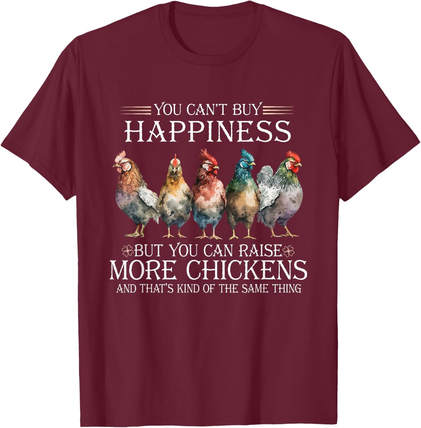 chicken Love for Farmer raising chickens farm T-Shirt - T-Shirt | Maroon