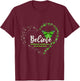 Butterfly Believe Green Ribbon Gallbladder Bile Duct Cancer T-Shirt - T-Shirt | Maroon