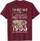 39th Birthday, Since 1986, Classic Car, 39 Year Old T-Shirt - T-Shirt | Maroon