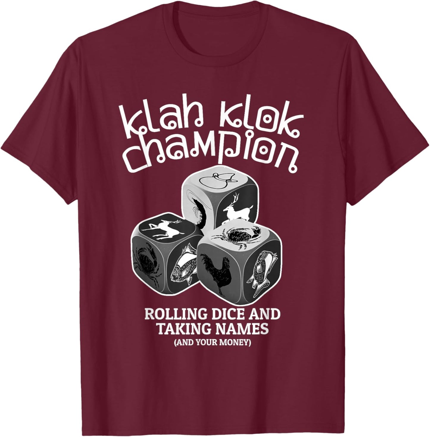 Cambodian Khmer New Year Klah Klok Champ T-Shirt - T-Shirt | Maroon