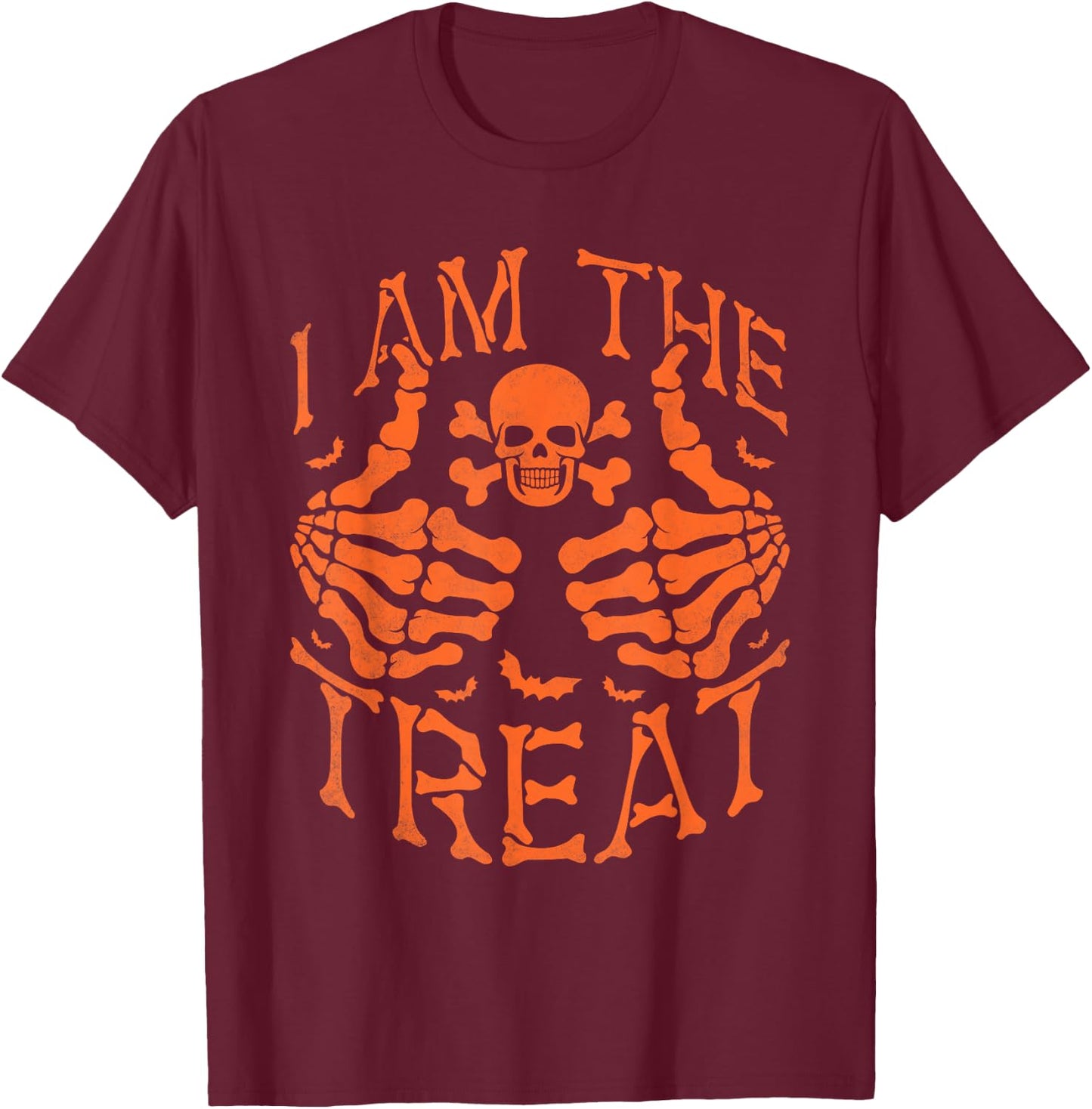 I Am The Treat, Halloween T-Shirt - T-Shirt | Maroon