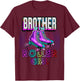 Brother Roller Girl Roller Skating Birthday Matching Family T-Shirt - T-Shirt | Maroon