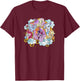 My Little Pony: Friendship is Magic Stained Glass Pony Group T-Shirt - T-Shirt | Maroon