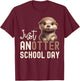 Cool Otter For Boys Girls Men Kids Vintage Sea Otter Lover T-Shirt - T-Shirt | Maroon