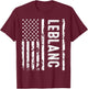 Leblanc Last Name Funny Surname Team Leblanc Family Reunion T-Shirt - T-Shirt | Maroon