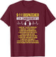 Ten Commandments Dispatch Operator 911 Dispatcher T-Shirt - T-Shirt | Maroon