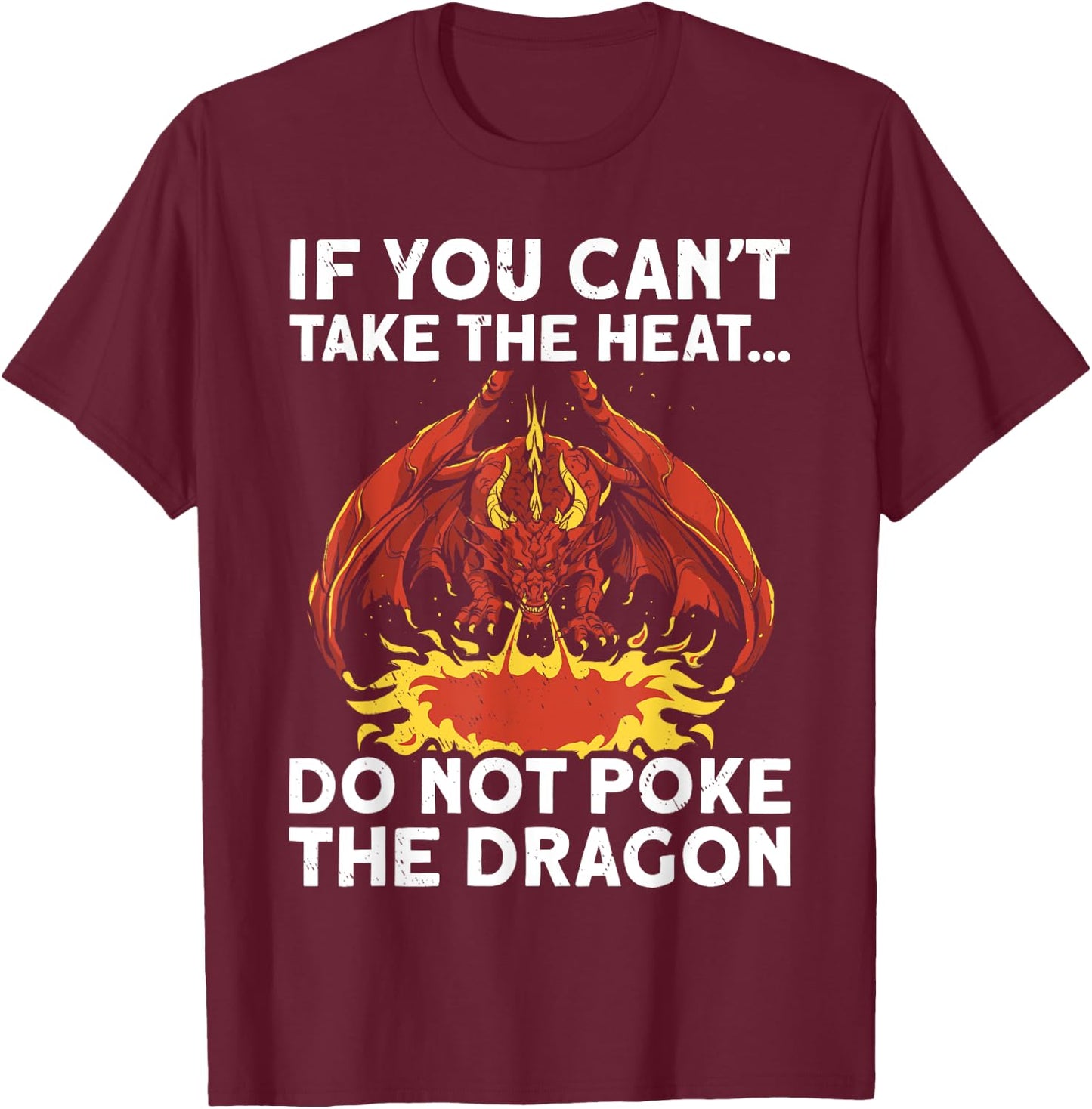 Cool Dragon Design Women Kids Mythical Dragon Lover T-Shirt - T-Shirt | Maroon