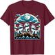 Howling At Moon Maltese Dog T-Shirt - T-Shirt | Maroon