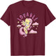 My Little Pony: Friendship Is Magic Fluttershy Lovable Logo T-Shirt - T-Shirt | Maroon