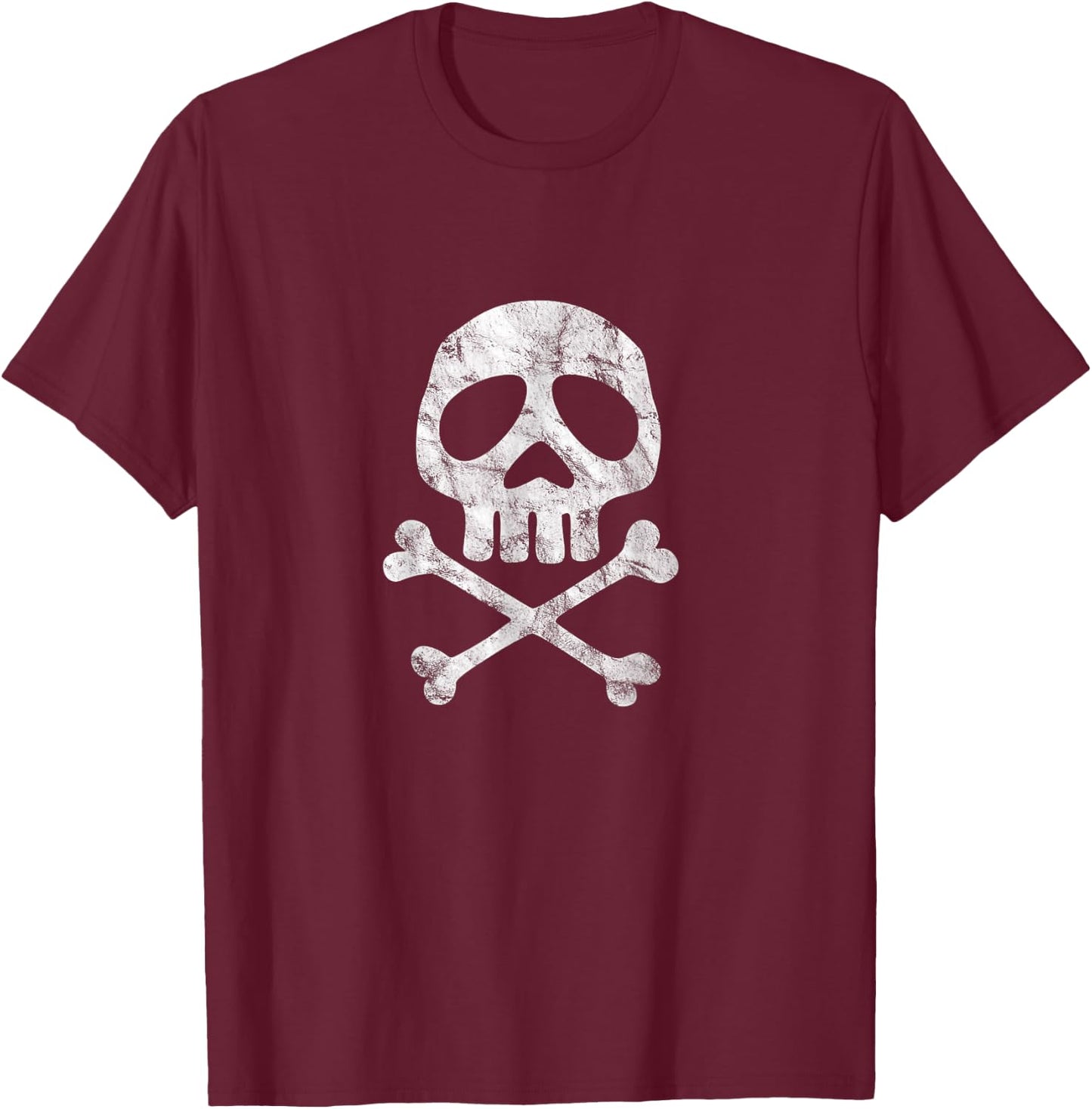Skull Space Pirate Captain Party Halloween T-Shirt - T-Shirt | Maroon