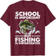 Funny Fishing For Boys Kids Youth Fish Saying Bass Fisherman T-Shirt - T-Shirt | Maroon