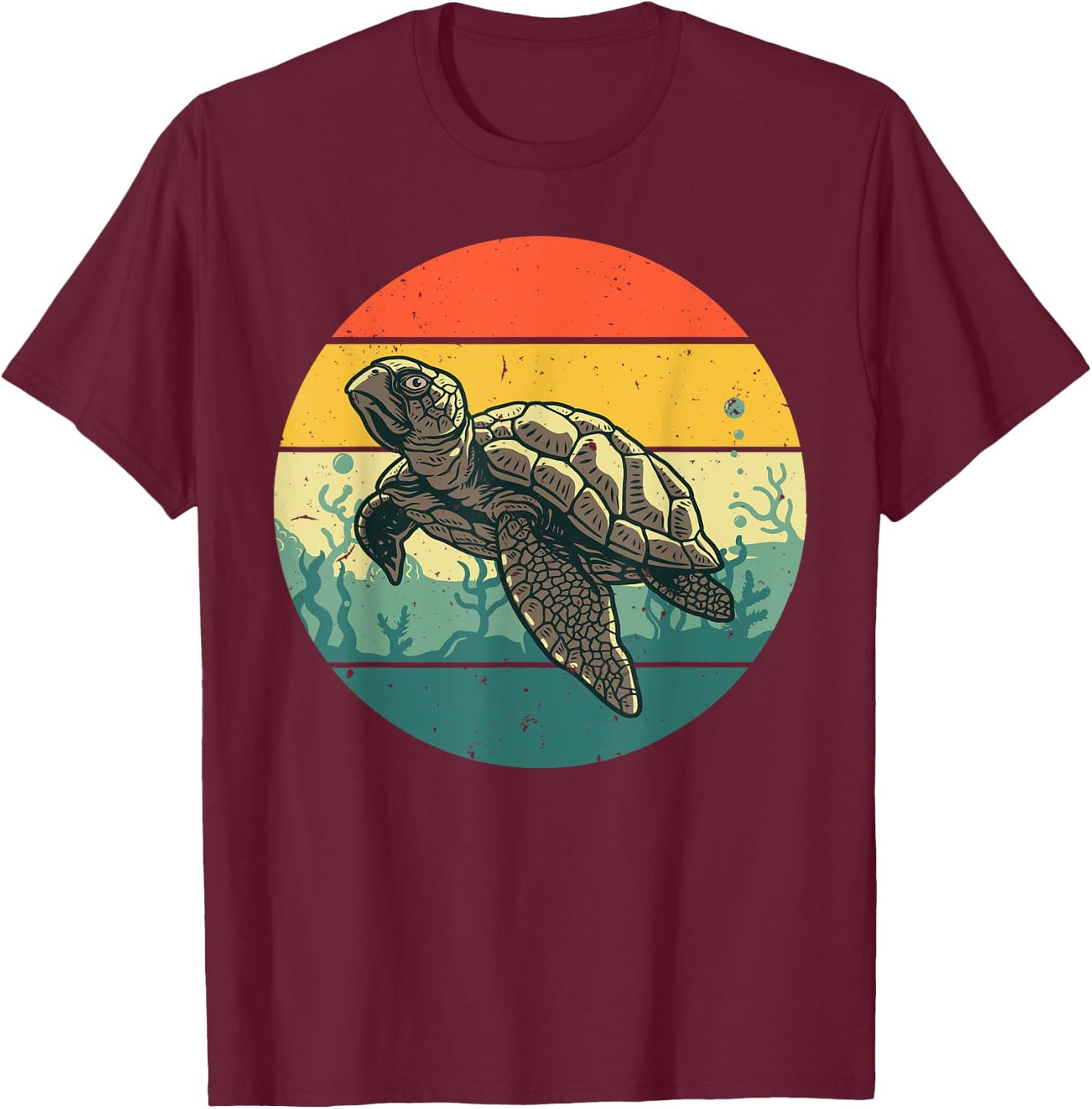 Cool Sea Turtle Women Tortoise Sea Animal Zookeeper T-Shirt - T-Shirt | Maroon