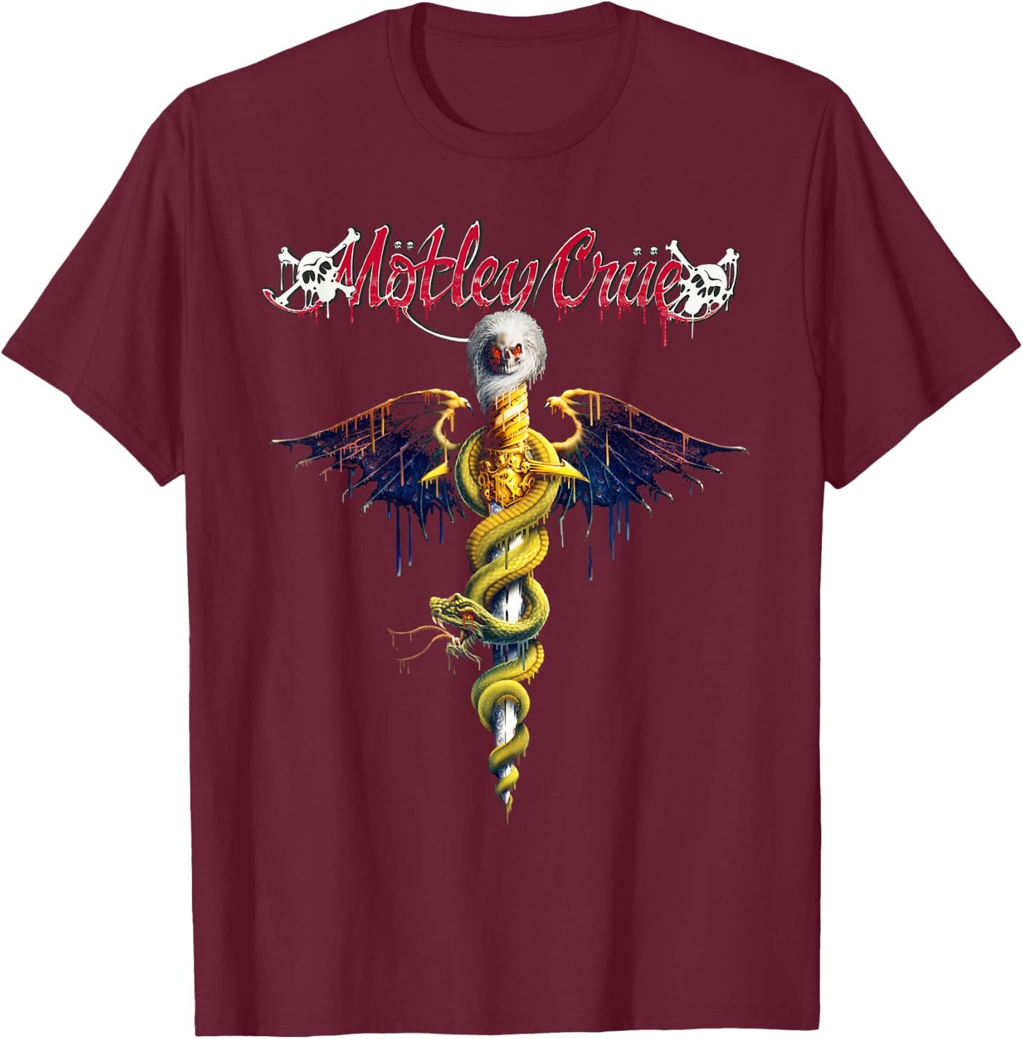 Mötley Crüe - Dr. Feel Good Slime T-Shirt - T-Shirt | Maroon