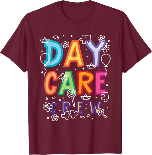Daycare Provider Childcare Preschool Teacher T-Shirt - T-Shirt | Maroon