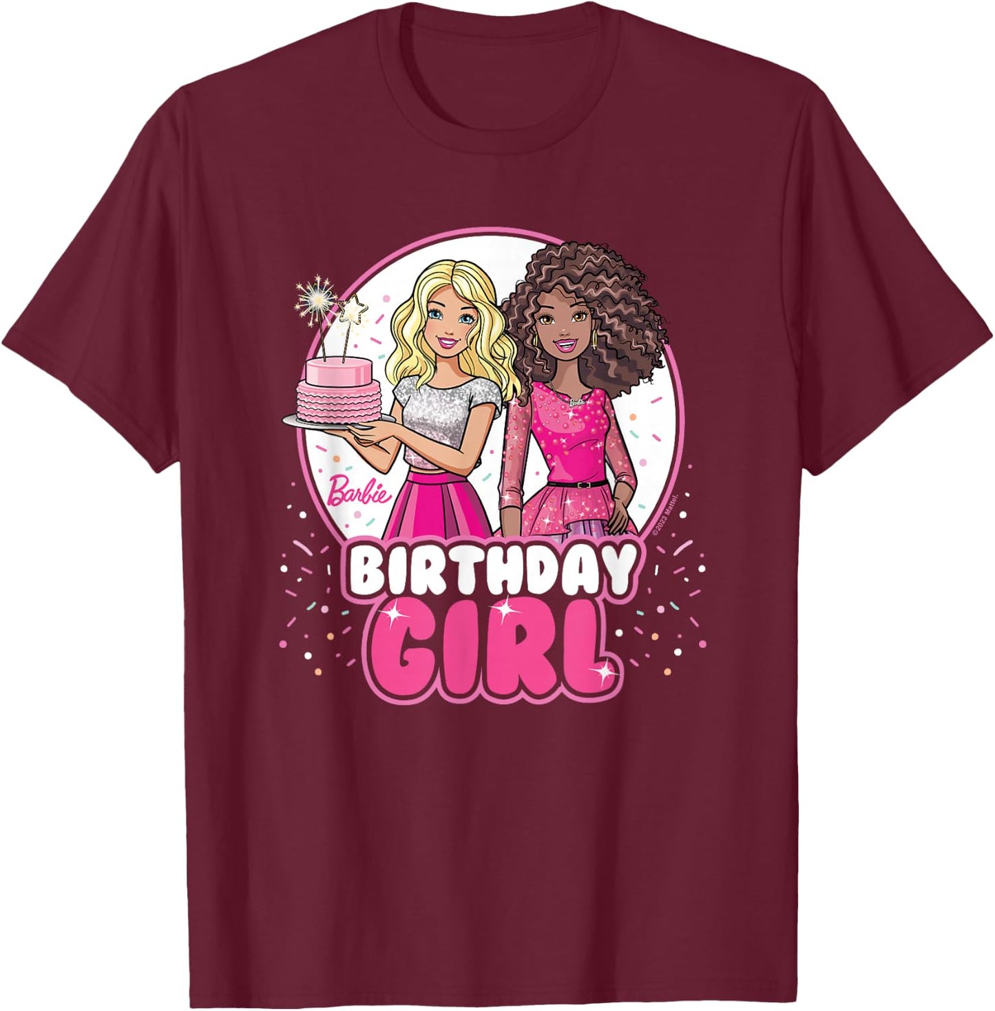 Barbie - Birthday Girl T-Shirt - T-Shirt | Maroon