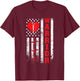 Open Heart Surgery Warrior Gift Heart Patients Survivor T-Shirt - T-Shirt | Maroon