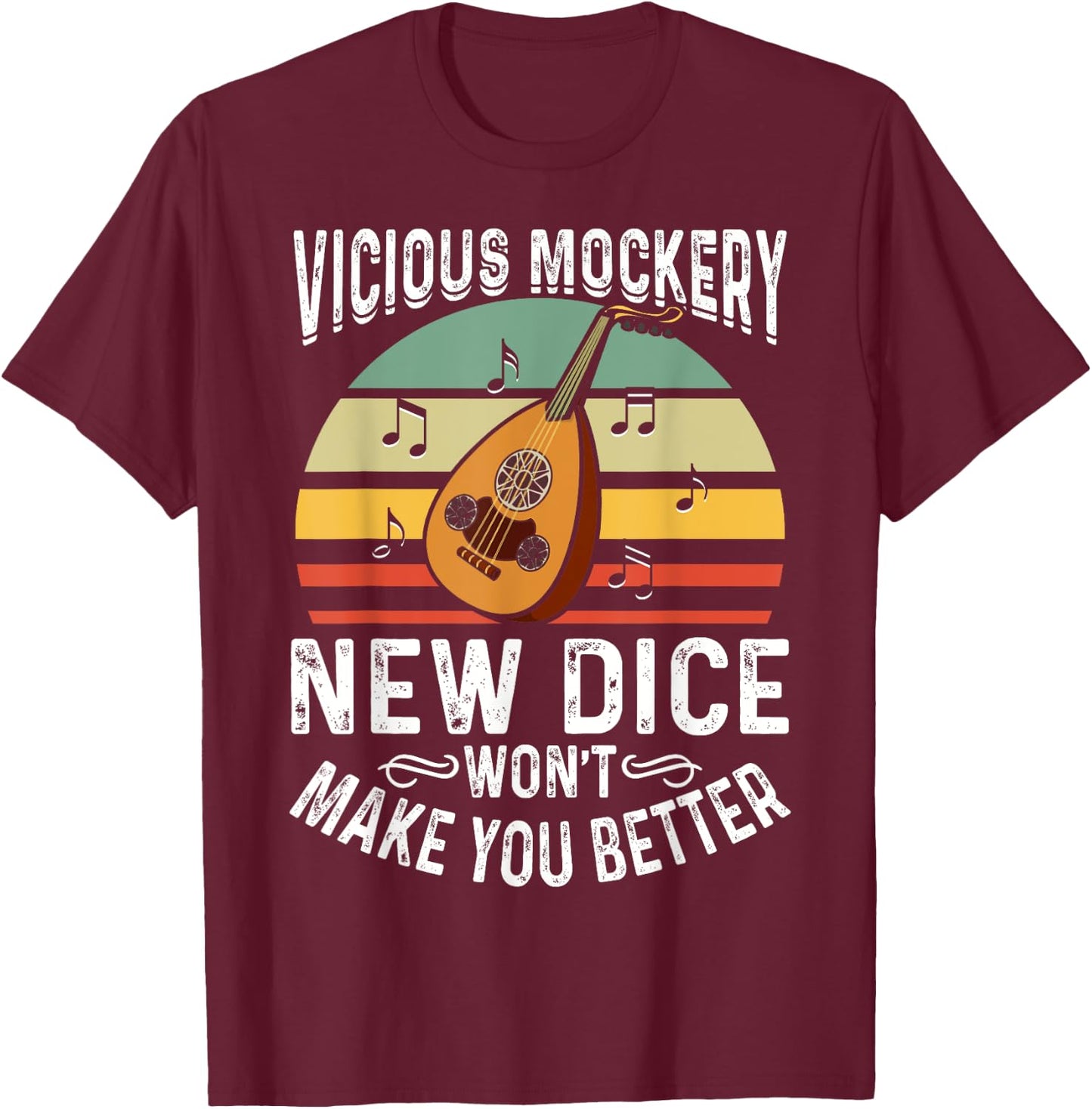 Vicious Mockery Bard Shirt Funny Music Gift T-Shirt - T-Shirt | Maroon