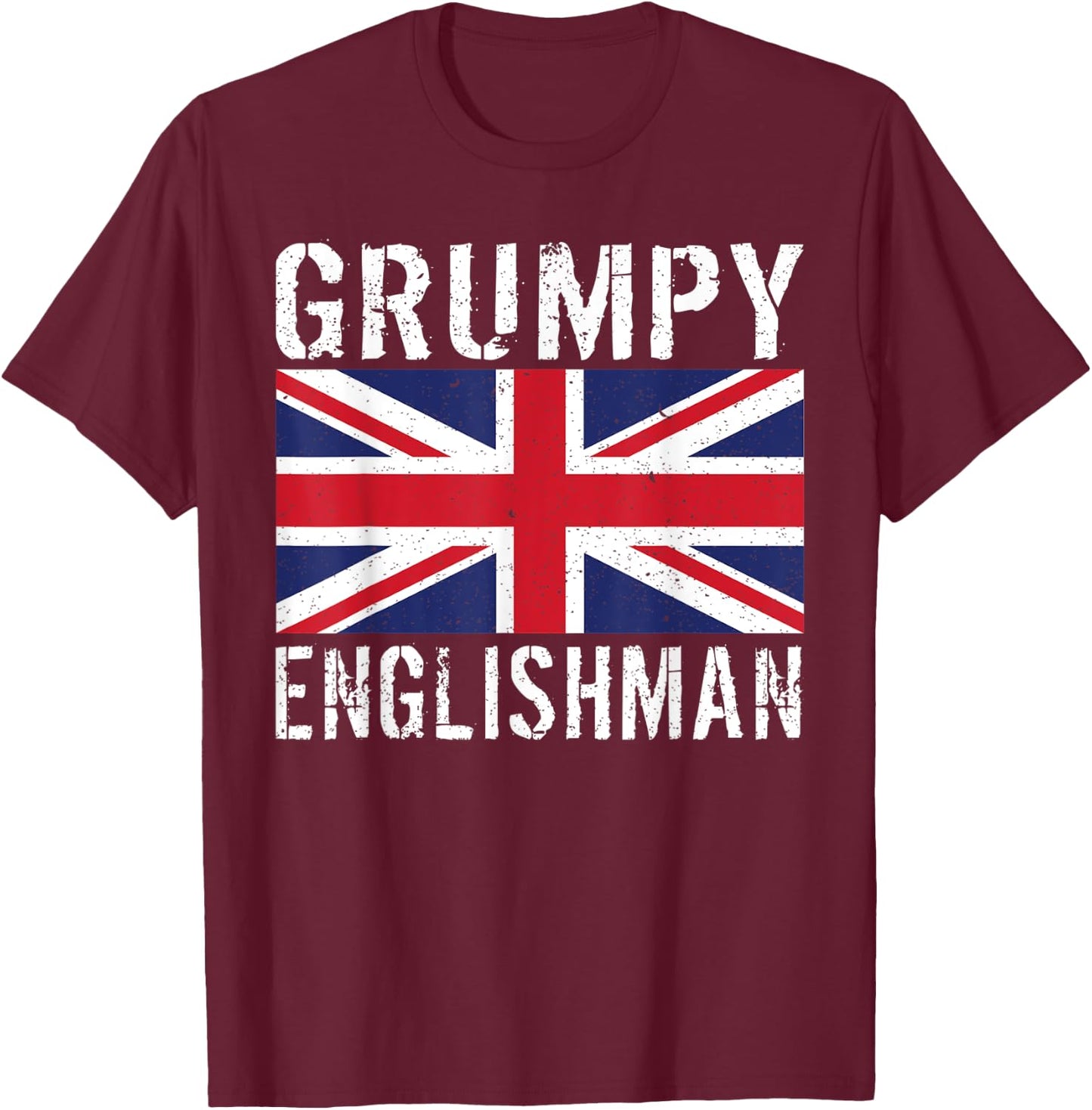 England Grumpy Englishman T-Shirt - T-Shirt | Maroon