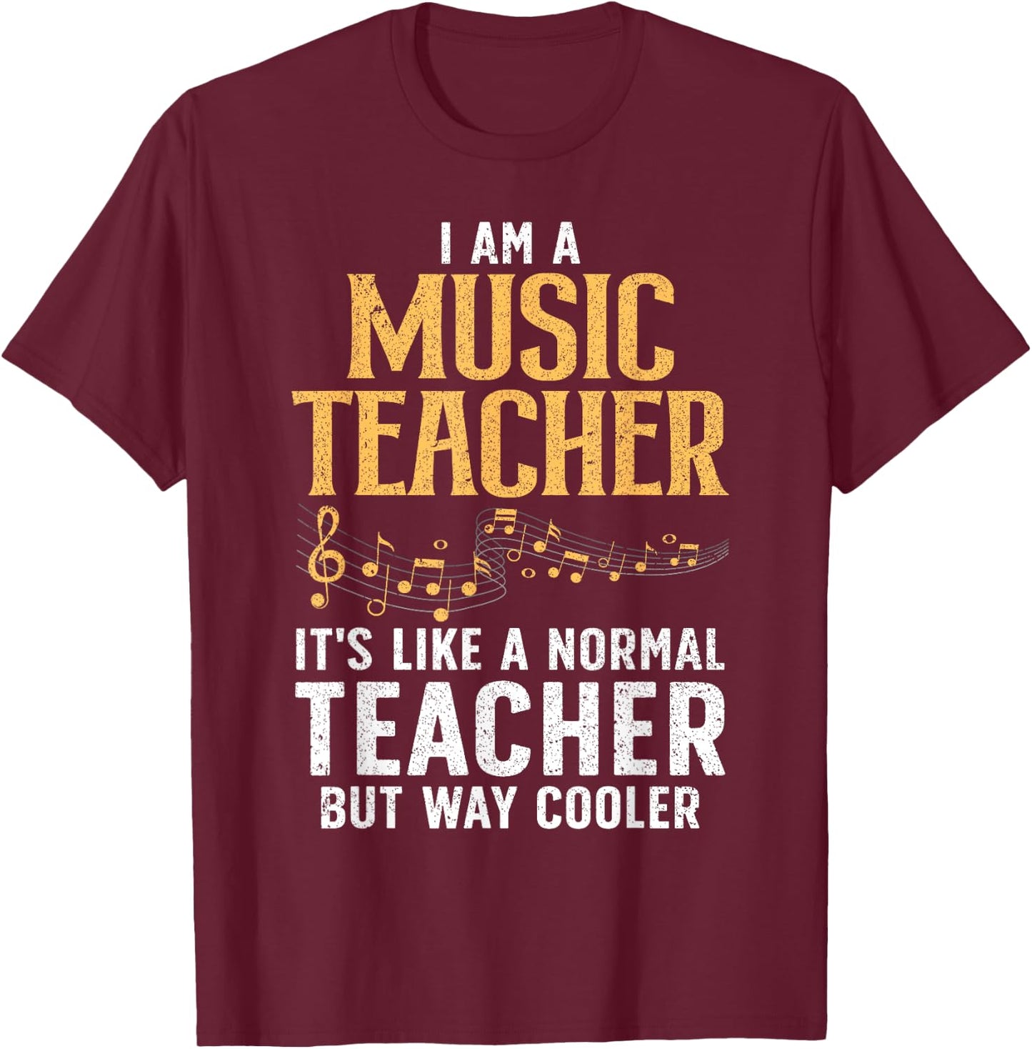 Cool Music Teacher Art Women School Orchestra Coach T-Shirt - T-Shirt | Maroon