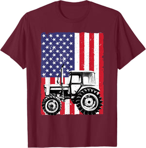 Cool Tractor Design Women Farm Vehicle Tractor Lover T-Shirt - T-Shirt | Maroon